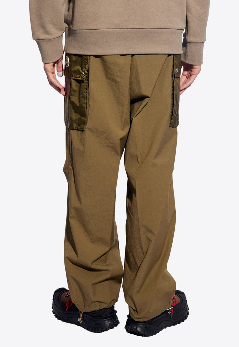 Logo Patch Straight-Leg Cargo Pants