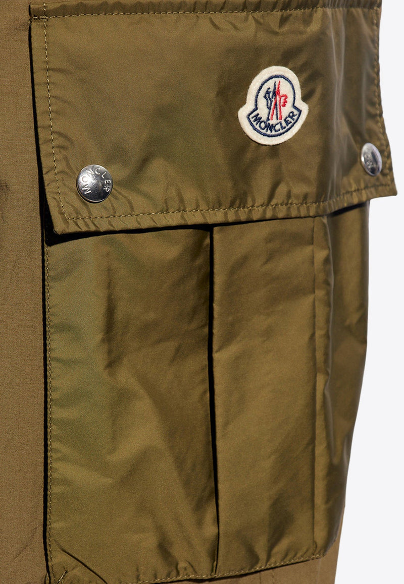 Logo Patch Straight-Leg Cargo Pants