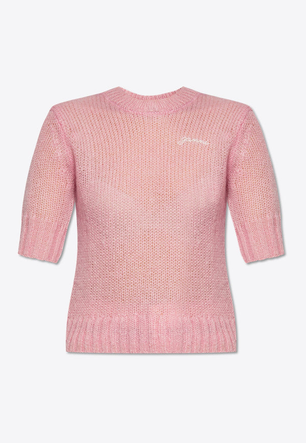 Knitted Mohair Blend Top