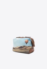 Signature Stripe Balloon Print Pouch Bag