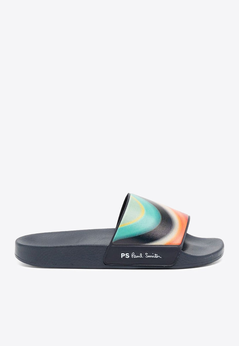 Striped Rubber Slides