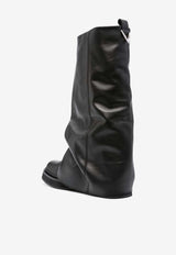 Robin Layered Leather Combat Boots