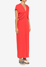 Cady V-neck Midi Dress