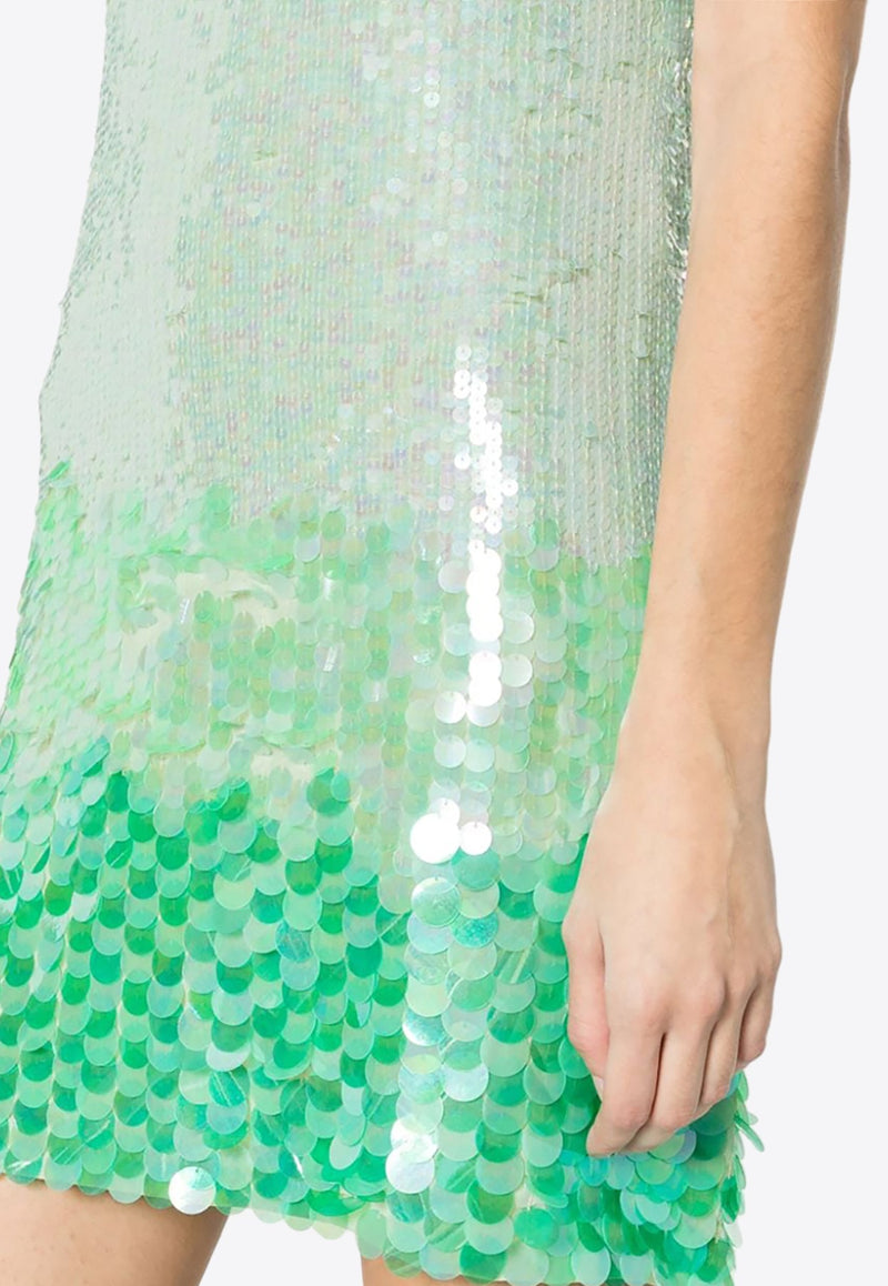 Degrade Sequined Mini Dress