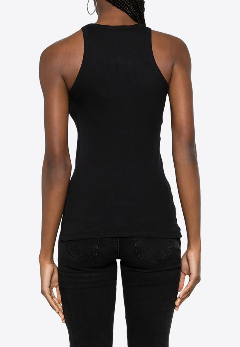 Strap Detail Ribbed Tank Top