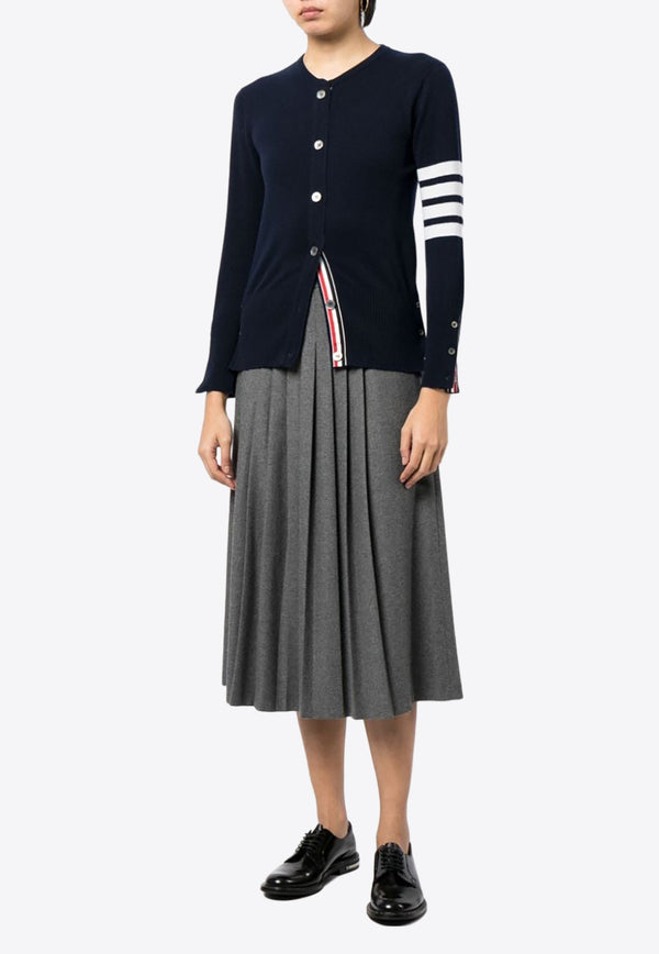 4-bar Stripes Cashmere Cardigan