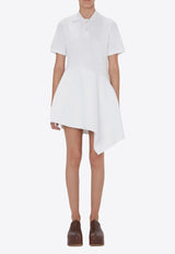 Asymmetric Mini Polo Dress