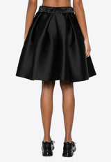 Papavero Pleated Full Mini Skirt