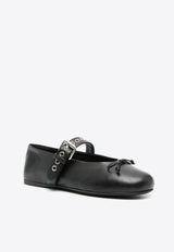 Calf Leather Ballet Flats