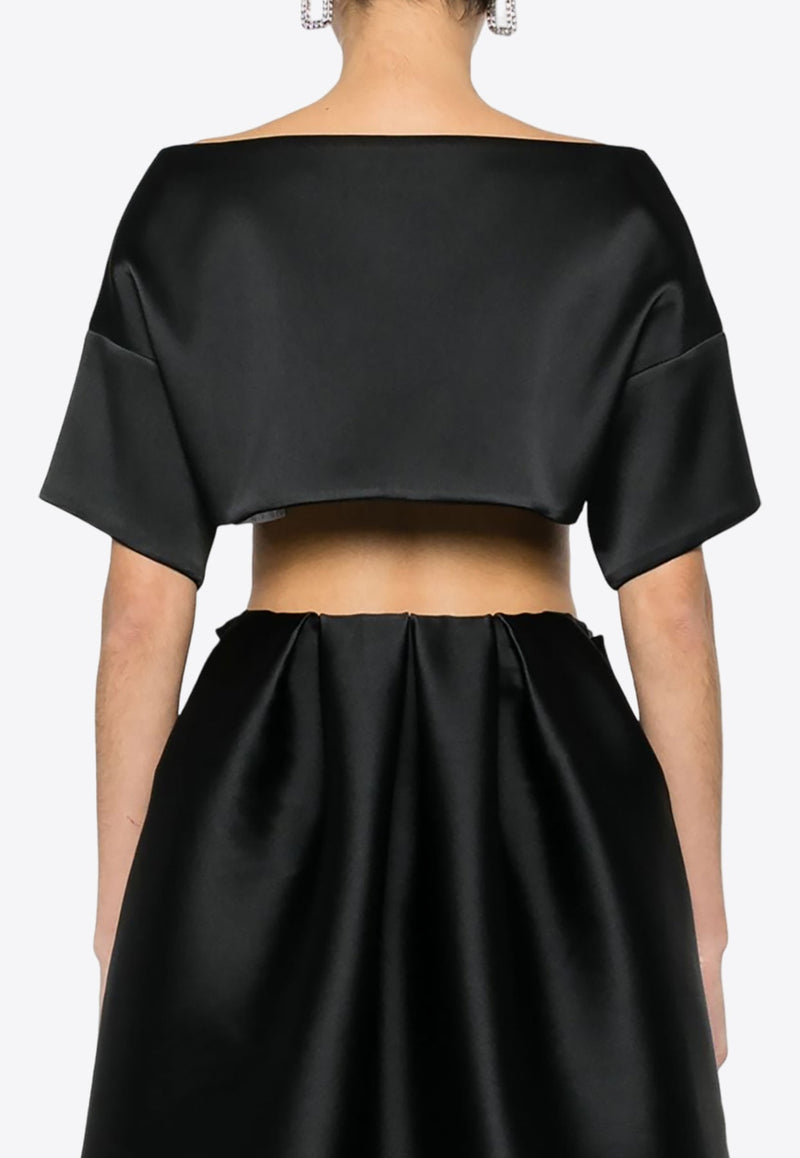 Papavero Drop Shoulder Cropped Top