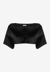 Papavero Drop Shoulder Cropped Top