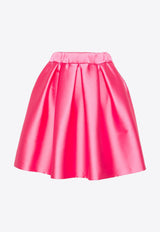 Papavero Pleated Full Mini Skirt