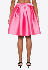 Papavero Pleated Full Mini Skirt