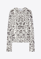 Tattoo-Print Long Sleeved T-shirt