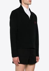 Ami De Coeur Embroidered Polo Sweater