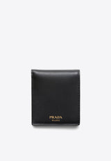 Bi-Fold Logo Leather Wallet
