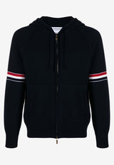 Signature Stripe Zip-Up Hooded Sweatshirt