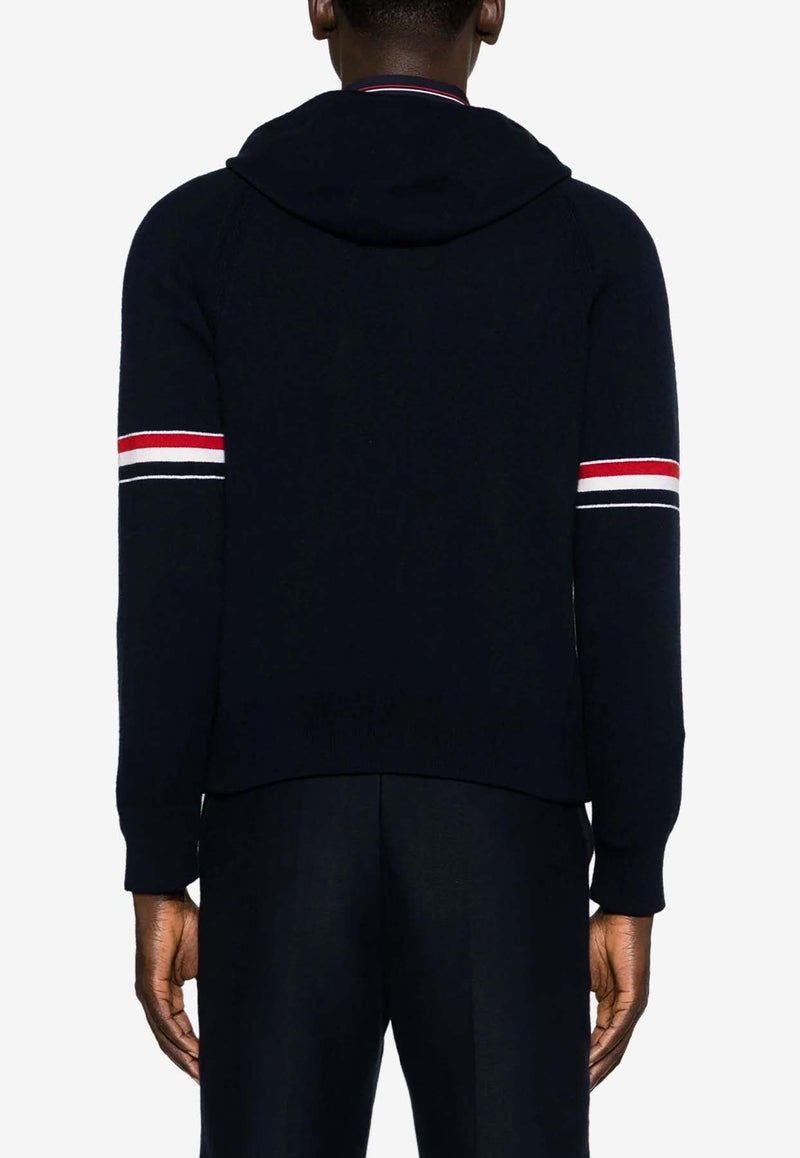 Signature Stripe Zip-Up Hooded Sweatshirt