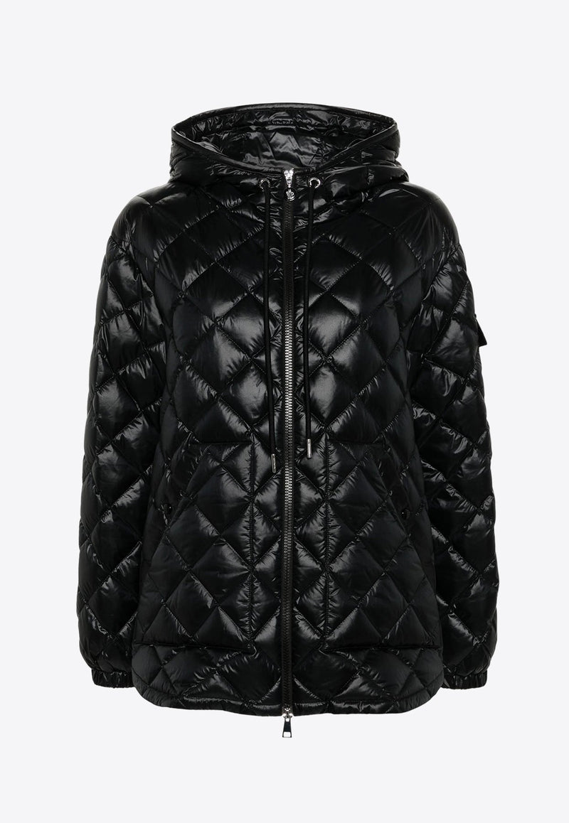 Logo Patch Quilted Puffer Jacket