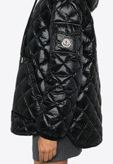 Logo Patch Quilted Puffer Jacket