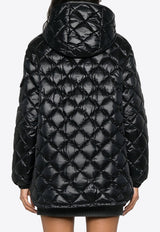 Logo Patch Quilted Puffer Jacket