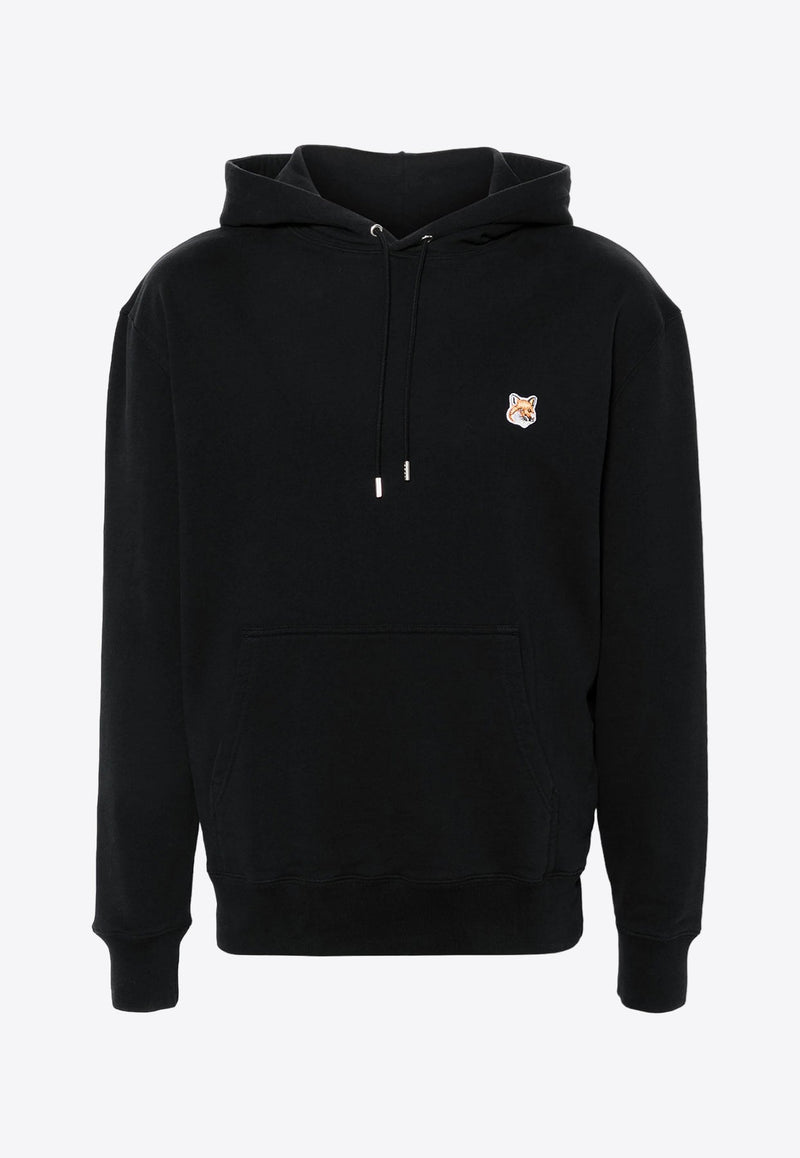 Fox Logo Patch Drawstring Hoodie