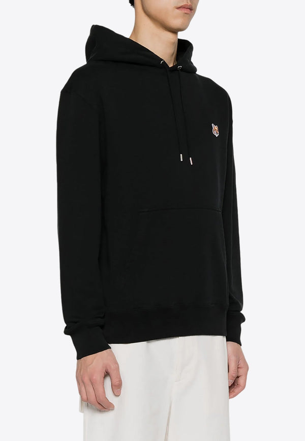 Fox Logo Patch Drawstring Hoodie