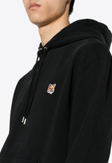 Fox Logo Patch Drawstring Hoodie