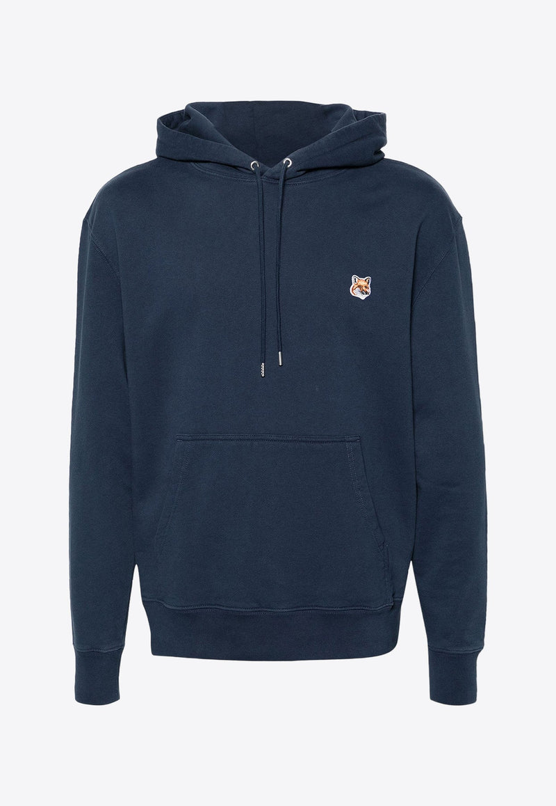 Fox Logo Patch Drawstring Hoodie