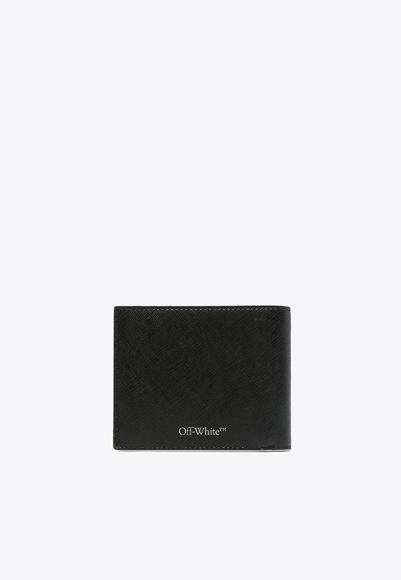 OW Print Calf Leather Wallet