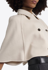 Volume Cropped Cape Coat