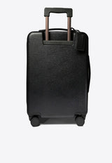 Triangle Logo Leather Suitcase