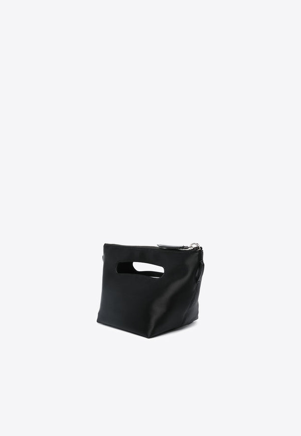 Via Dei Giardini Satin Top Handle Bag