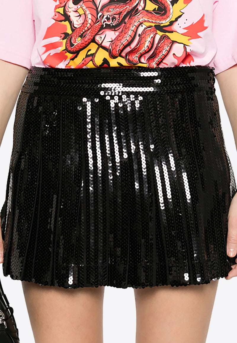 Godot Sequined Mini Skirt