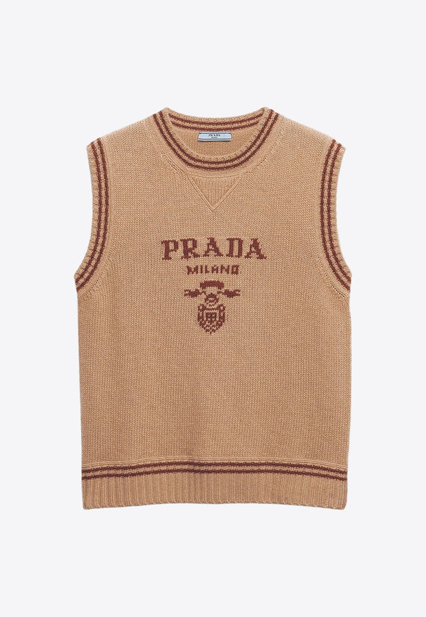 Intarsia Knit Sweater Vest