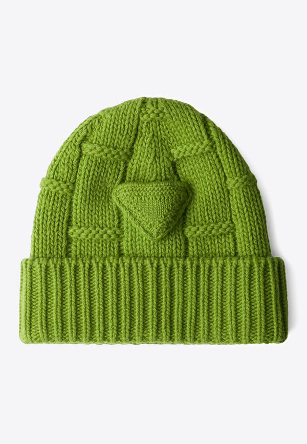 Cashmere Triangle Logo Beanie