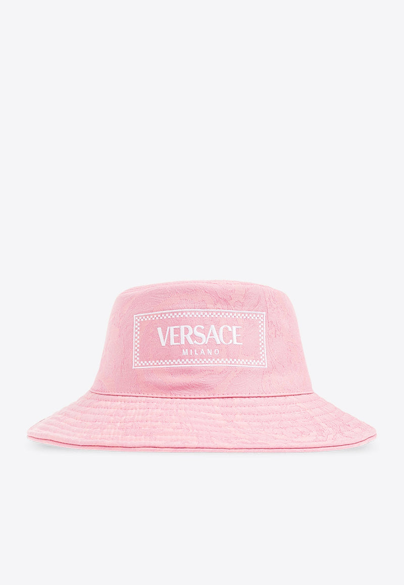 Barocco Jacquard Logo Bucket Hat