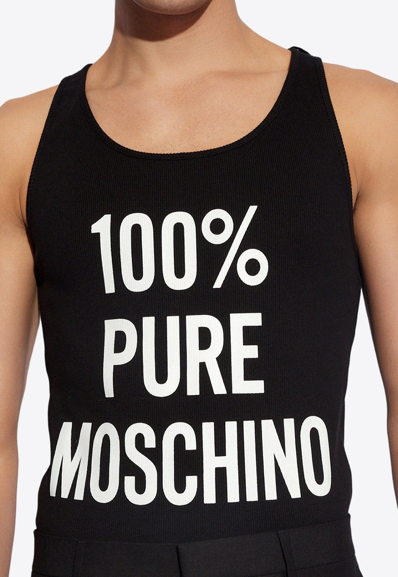 Logo Print Sleeveless T-shirt