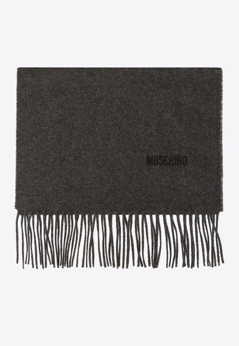 Branded Logo Wool Scarf