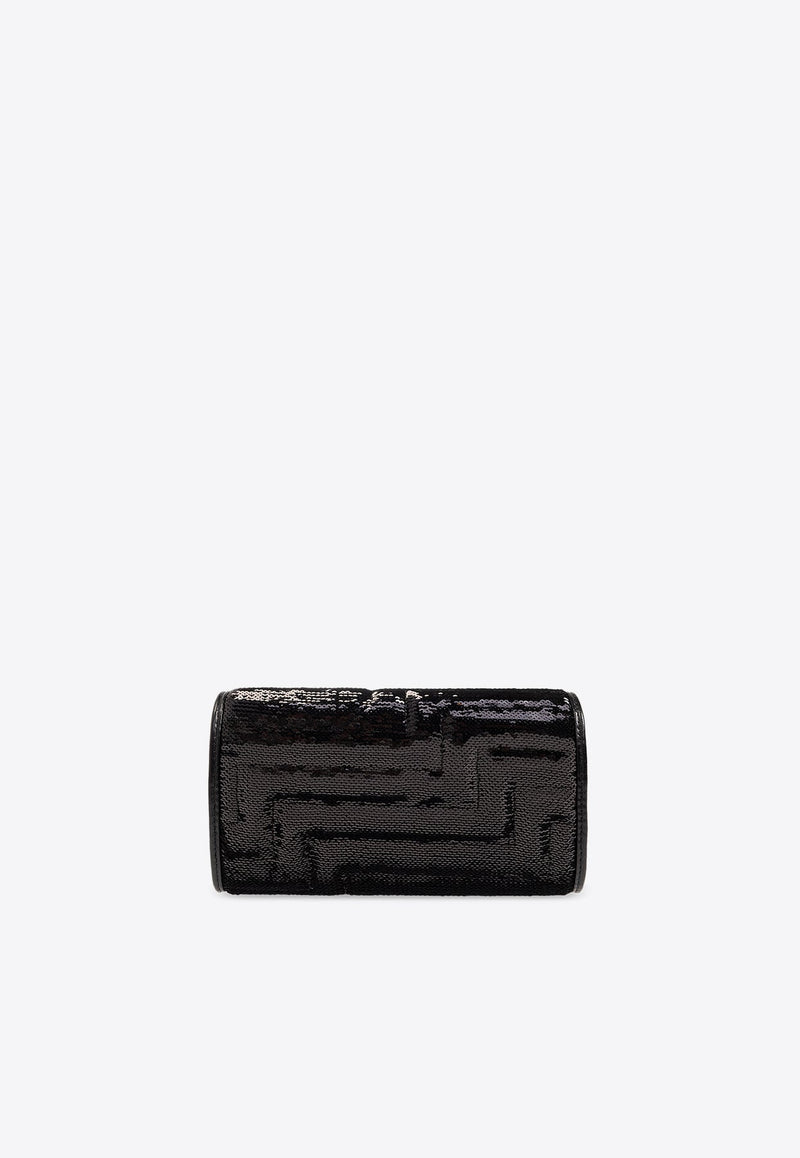 Avenue Sequined Chain Clutch