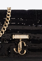 Avenue Sequined Chain Clutch