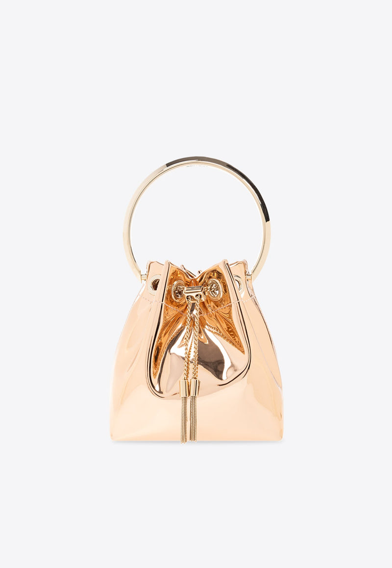 Bon Bon Mirrored Leather Bucket Bag