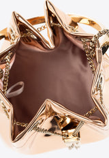 Bon Bon Mirrored Leather Bucket Bag