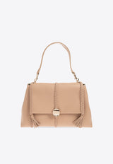 Large Penelope Grained Leather Shoulder Bag