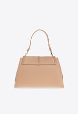 Large Penelope Grained Leather Shoulder Bag