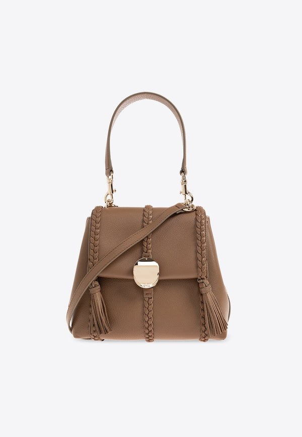 Small Penelope Grained Leather Shoulder Bag