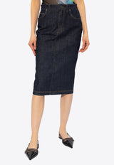 Denim Pencil Skirt