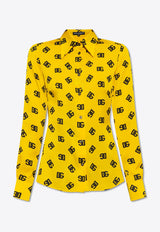 All-Over DG Logo Silk Shirt