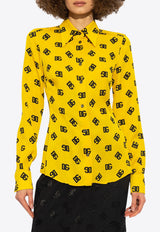 All-Over DG Logo Silk Shirt