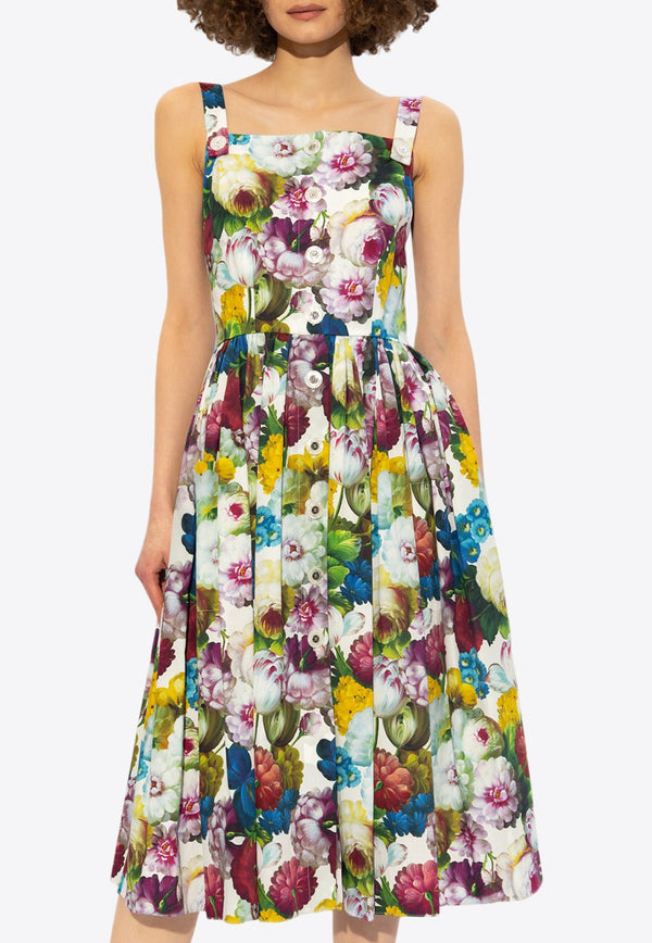 Floral Print Midi Dress